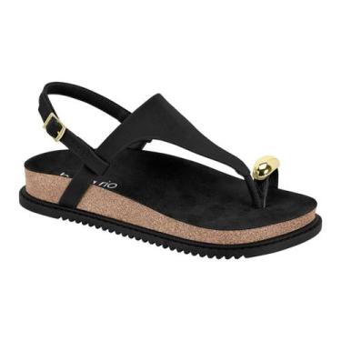 Imagem de Sandalia Feminina Beira Rio Original Dedo Tratorada 8524109, Preto, 35