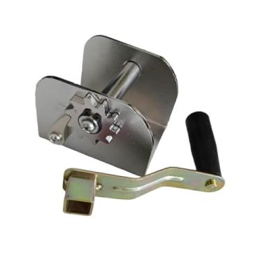 Imagem de UGPLM Tensor de rede de vôlei com manivela, guincho para substituição de poste de fixação para quintal, dispositivo de tensionamento de rede de badminton