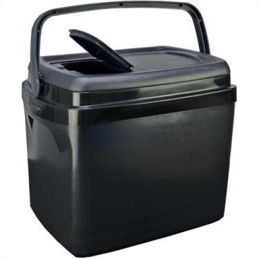Imagem de Caixa Termica Cooler Com Alça Praia Pesca Camping 32 Litros Preta 50 Latinhas Soprano