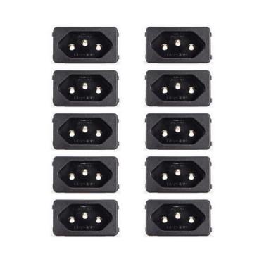 Imagem de 10 Tomada Margirius Para Cx. Embutir Padrão Weg 10/20A Preto