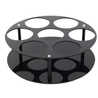 Imagem de Rrlihjgu Organizador De Xarope De Café - Organizador De Xarope Em Acrílico Para 7 Garrafas - Bandeira De Armazenamento Moderna Prateleira Estável Para Casa Cozinha Bar Café Restaurante