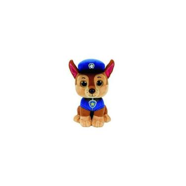 Imagem de Brinquedo de pelúcia Paw Patrol Chase 17 cm - Série Animada Paw Patrol