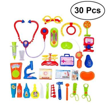 Imagem de Kits de ferramentas do médico fingir jogar jogos de papel de brinquedo