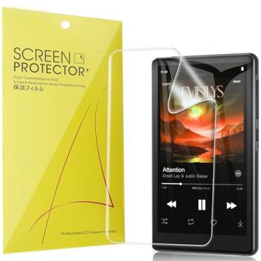 Imagem de Lamshaw Protetor de tela compatível com RUIZU MP3 Player, [pacote com 6] Película transparente TPU de cobertura total compatível com MP3 Player RUIZU de 4,5 polegadas (pacote com 6)