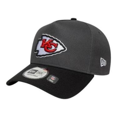Imagem de Boné New Era 940 A-Frame Kansas City Chiefs Cinza-Masculino