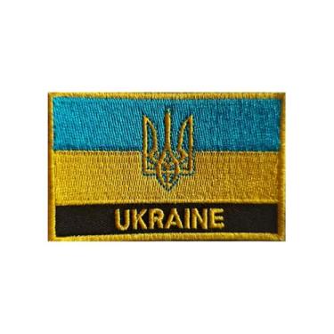Imagem de Uijokdef 1 PÇ Patch de bandeira multinacional bordado a ferro ou costurado em bordado tático militar nacional multinacional (Ucrânia)
