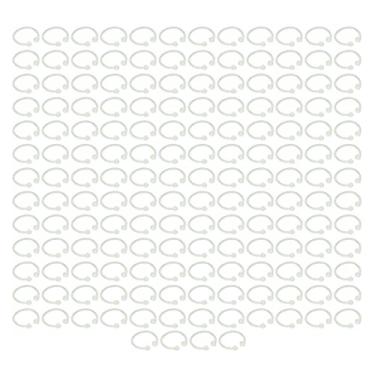 Imagem de Anéis de encadernação Anéis de livro Anéis de encadernação de plástico 160 peças Material PE Forte Durável Fácil de abrir Fechar para escritório Casa Escola Papelaria Chaves (HYH-15 (amarelo