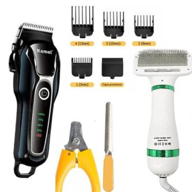 Imagem de Kit Pet Máquina De Tosa Completa + Secador Durável - Lippin