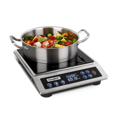Imagem de Cooktop de Indução Portátil ChangBERT, Certificado pela NSF, Potente 1800W com Bobina d...