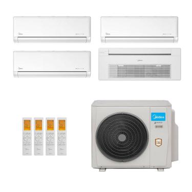 Imagem de Ar-Condicionado Multi Split Inverter Midea 42.000 (3x Evap HW 12.000 + 1x Evap Cassete 1 Via 18.000) Quente/Frio 220V