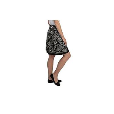 Imagem de Colorado Clothing Company Saia feminina reversível de tranquilidade, Black Pattern, Small