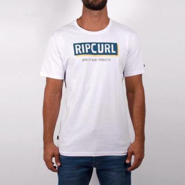 Imagem de Camiseta Rip Curl Boxed Fill Tee Masculina Branco