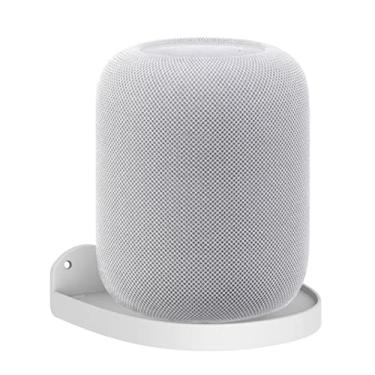 Imagem de Para Apple Homepod 1/2 Suporte Apple Homepod 1/2 Suporte de suporte de parede Acessórios com gerenciamento integrado de cabo,Smart Home Speaker Acessórios Rack(white，JT01) 2PCS