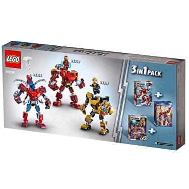 Imagem de LEGO Super Heroes Tri-Pack 3 Sets Included: Iron Man, Thanos, & Spider-Man (66635)