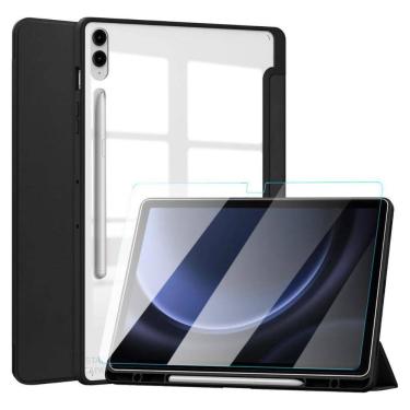Imagem de Capa Acrílica p/ Galaxy Tab S9 FE+ X610 + Película Preto