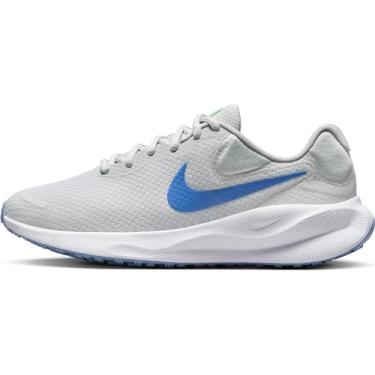 Imagem de Nike Tênis de corrida feminino Revolution 7 Road, Photon Dust Polar White Lime Blast, 34