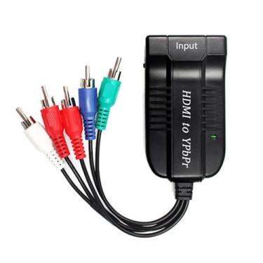 Imagem de MOUDOAUER Conversor adaptador escalador de vídeo YPbPr componente RGB macho HDMI para Scaler 5RCA e R/L