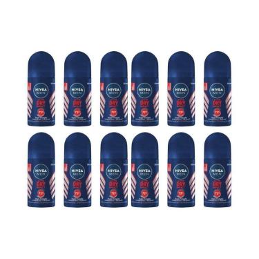 Imagem de Desodorante Roll-On Nivea 50Ml Masc Dry Impact - Kit C/12Un