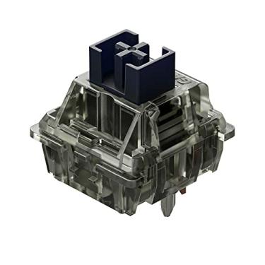 Imagem de Interruptores lineares Gateron Ink v2 preto pré-lubrificado de 5 pinos 60 g Force DIY interruptor de teclado mecânico (72 peças, tinta preta v2)