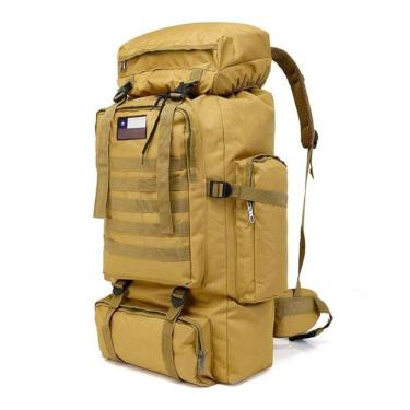 Imagem de Mochila de viagem 70L impermeável 600D poliéster para acampar