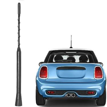 Imagem de Anina 9 Inch Car Radio Spiral Antenna Mast for 1985-2022 BWM Mini Cooper Z3 Z4 for VW Golf Passat Rabbit AM FM Roof Mount Vehicle Radio Aerial M4 M5 M6 Threaded Adapter