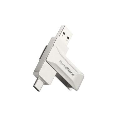 Imagem de KingSpec SSD externo MemoStone de 256 GB USB-C 540 MB/s, pen drive USB portátil de alta velocidade com flash 3D NAND, compatível com smartphone/laptop/tablet