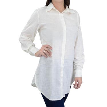 Imagem de Camisa Feminina Milani ML Chemise Paty Off White - 214-Feminino