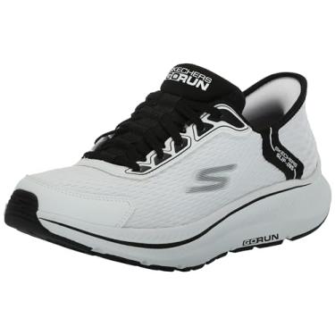 Imagem de Skechers Tênis masculino Hands Free Slip-ins Go Run Consistent 2.0 Empowered, Branco/preto, 44
