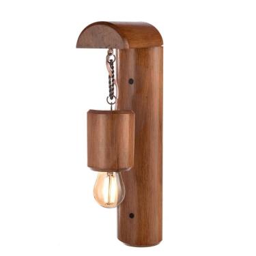 Imagem de Kit 3 pendentes arandela luminária madeira varanda pergolado