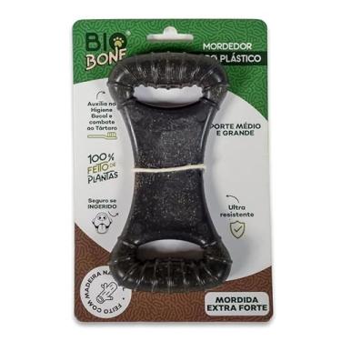 Imagem de Biobone, Biobone Mordedor p/Cães G Feito c/Fibra de Madeira e Carvão