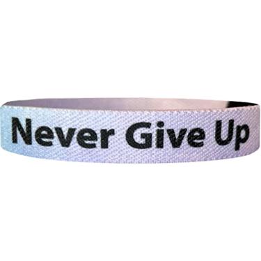 Imagem de We Keep You Motivated Pulseira motivacional e inspiradora - Pulseira elástica reversível com afirmações positivas edificantes - Incentivo Foco Fitness Sports Motivation LLC, Standard, Poliéster