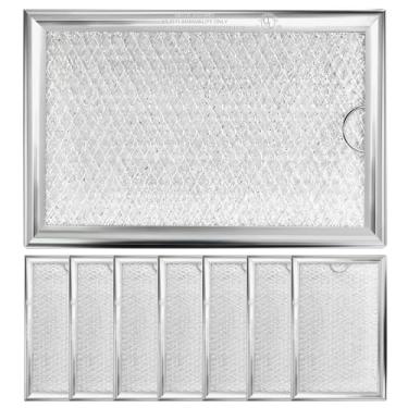 Imagem de LUBIYACK Substituição do filtro de graxa de micro-ondas 8 peças para LG 5230W1A012B, substituição do filtro de microondas 19,4 cm x 13 cm de substituição do filtro de graxa