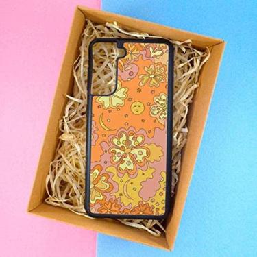 Imagem de Capa de TPU Flower PC para Samsung Galaxy S20 Ultra S10 Lite 2020 S9 S8 Plus S7 S6 S10 5G Capa Borda, A4, para Galaxy S21