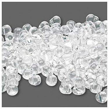 Imagem de Miyuki Miyuki Contas de vidro de sementes de lágrima gotas 4 x 3,4 mm 15 gramas (transparente)
