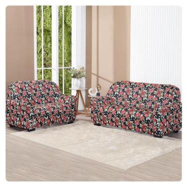 Imagem de Capa De Sofa Lisa 2 E 3 Lugares Malha Gel Estampas Variadas - Lenharo 
