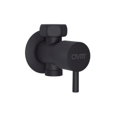 Imagem de Registro De Metal Black Preto Fosco C/ Derivação Civitt, Preto