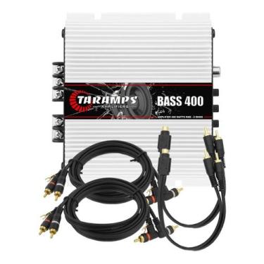 Imagem de Modulo Amplificador Taramps Bass 400 + 2 Rca + 2 Cabo Y