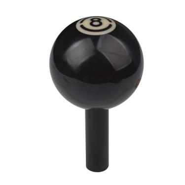 Imagem de Mavota Alavanca de câmbio de haste de bola de sinuca preta 8X alavanca de câmbio de haste de bola de bilhar alavanca de câmbio se encaixa na maioria dos veículos de transmissão manual automática do