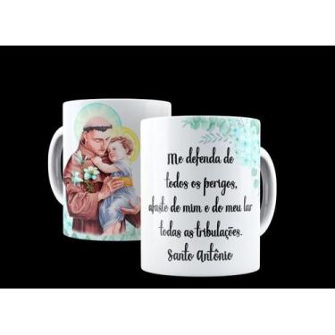 Imagem de Caneca Porcelana Católica Oração À Santo Antônio - Buteco Da Filosofia