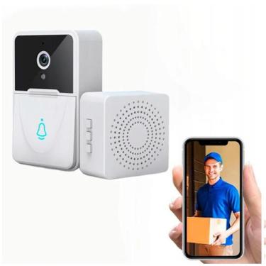 Imagem de Interfone C/Câmera Doméstico Segurança Porta Wi-Fi Hd 1080P - Relet