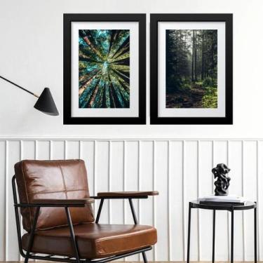 Imagem de Kit 2 Quadros Grandes Árvores - 60X48Cm - Quadros On-Line