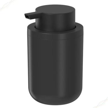 Imagem de Porta Sabonete Líquido Dispenser Banheiro Lavabo Pia 300mL - Ou, Preto