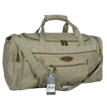 Imagem de Bolsa de Viagem Lona Reforçada 60L KVNJA7011-23 - Keuven, Bege