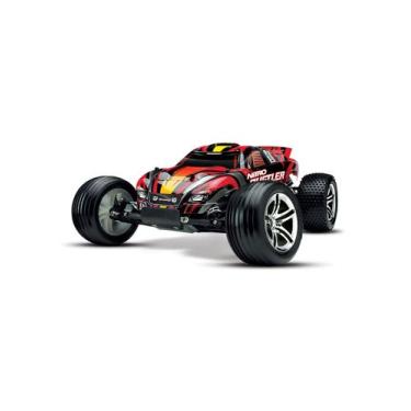 Imagem de Automodelo nitro traxxas rustler rtr red 50 mph escala 1/10, Vermelho
