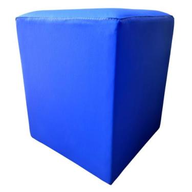 Imagem de Puffe Banqueta Quadrado Cubo Decorativo Funcional para uso Doméstico C