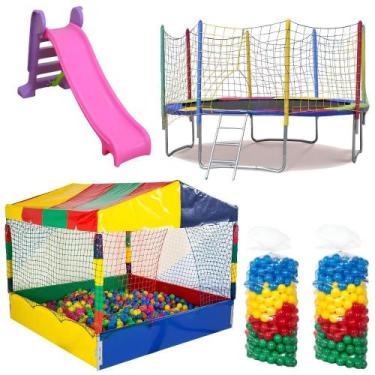 Imagem de Combo Perfeito Cama Elástica 3,05m Piscina de Bolinhas 1,50m 1000 Boli