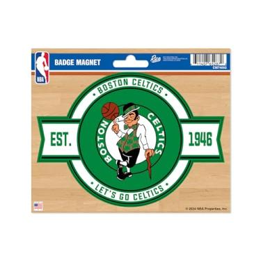 Imagem de Rico Industries Ímã de emblema padrão NBA Basketball Boston Celtics - para carro, geladeira