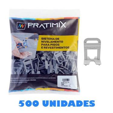 Imagem de Clip Nivelador de Piso de 3mm Para Obras Pacote 500 Peças - Pratimix