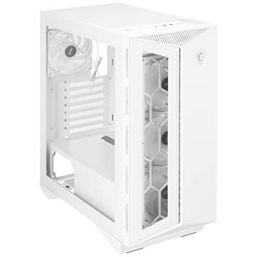 Imagem de MSI MPG GUNGNIR 110R BRANCO - Gabinete Premium Mid-Tower para PC Gaming - Painel Lateral em Vidro Temperado - Ventiladores ARGB 120mm - Suporte para Refrigeração Líquida até 360mm Radiador - Estojo Cor Branca