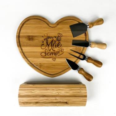 Imagem de Presente de Dia das Mães - A Melhor Mãe Sempre - Kit para Queijo em Ba